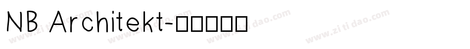 NB Architekt字体转换